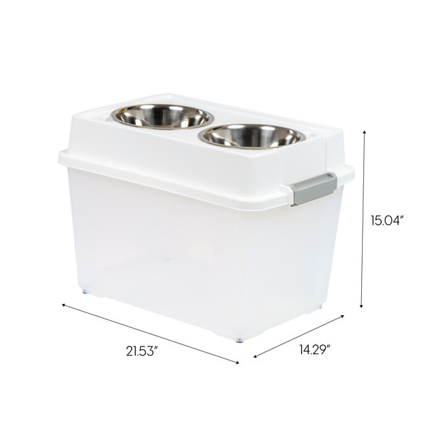 Dog food clearance storage and feeder